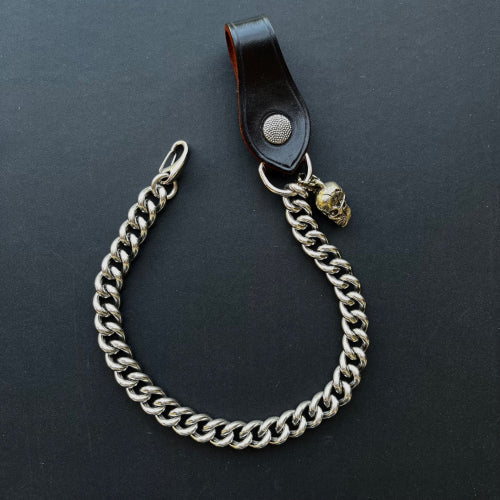 Krysl Goods Wallet Chain Stainless Skull Black