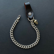 Krysl Goods Wallet Chain Stainless Skull Black