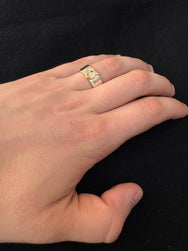 First Arrow's K18 Horseshoe 8mm Plain Ring – (R-297)