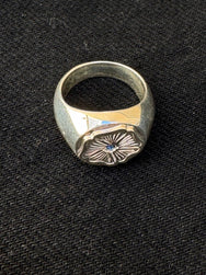 First Arrow's Indian Flower Stamp Pad Ring – (R-216)