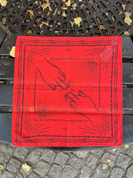 Nudie Jeans – Ingrid Bandana Double Cross Red (181147)