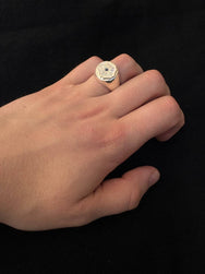 First Arrow's Indian Flower Stamp Pad Ring – (R-216)