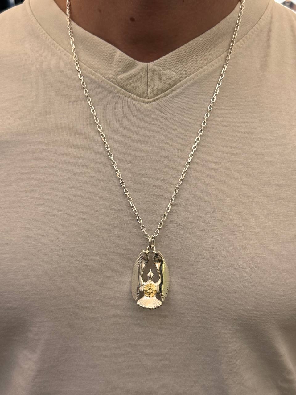 First Arrow's Eagle with K18 Pendant – (P-092)