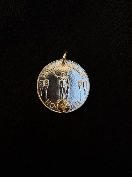 First Arrow's Hawaiian-Dollar Metal with K18 Pendant – (P-352)