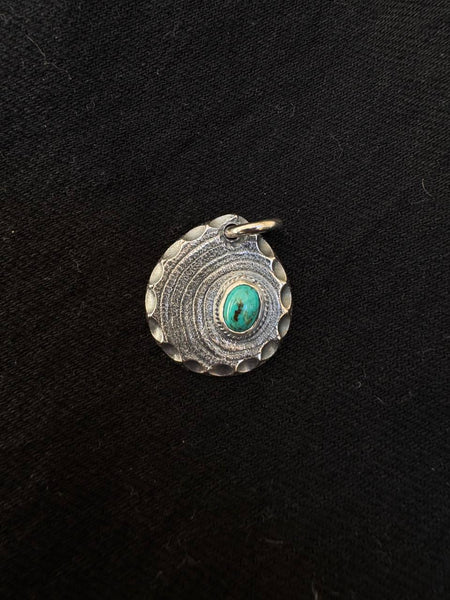 First Arrow's Noel Metal with Turquoise Pendant – (P-692)
