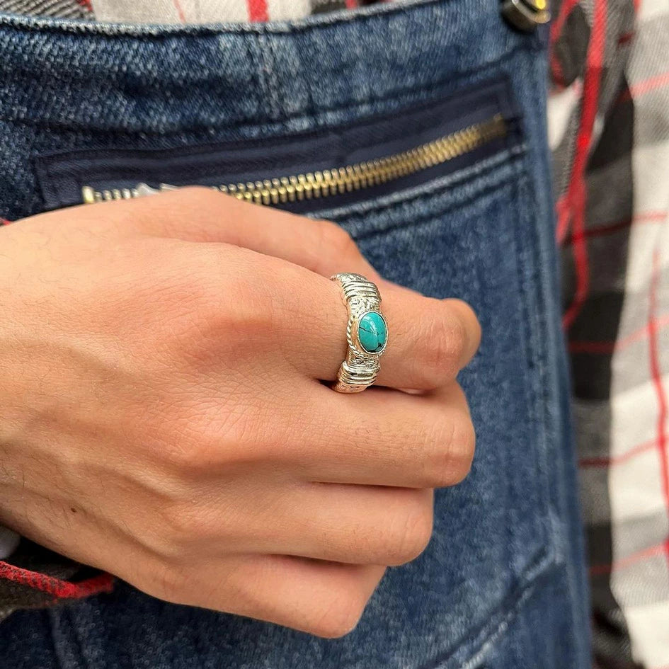 First Arrow's Branch Ring with Turquoise (S) R-281