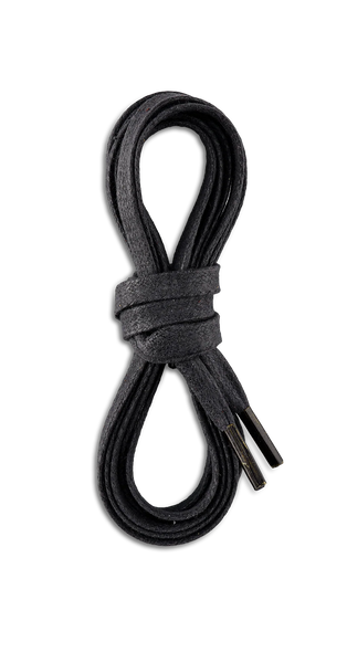 Red Wing 93007 Black Flat Waxed Laces – 60 Inch / 152 cm