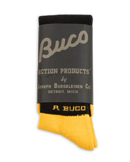 BUCO Striped Action Socks – Yellow/Black – BA23105 (306)