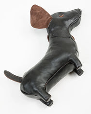 The Real McCoy's Handcrafted Horsehide Dachshund - Black