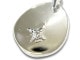 First Arrow’s Hammered Arabesque Carving Metal Pendant with Blackstar – P-012