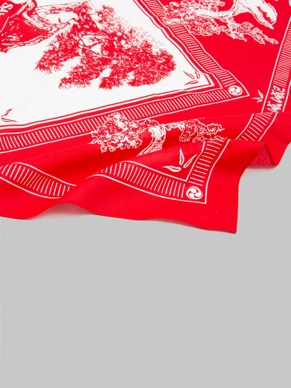 Samurai Jeans Bonsai Bandana Red