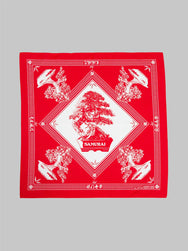 Samurai Jeans Bonsai Bandana Red