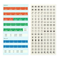 Traveler's Notebook Customize Sticker Set for 2025 Diary