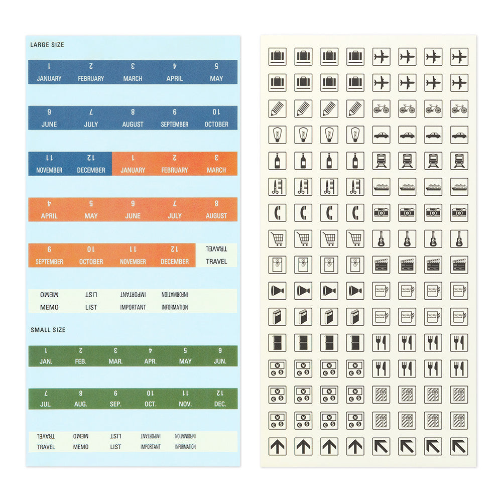 Traveler’s Notebook Customize Sticker Set – 2026 Diary