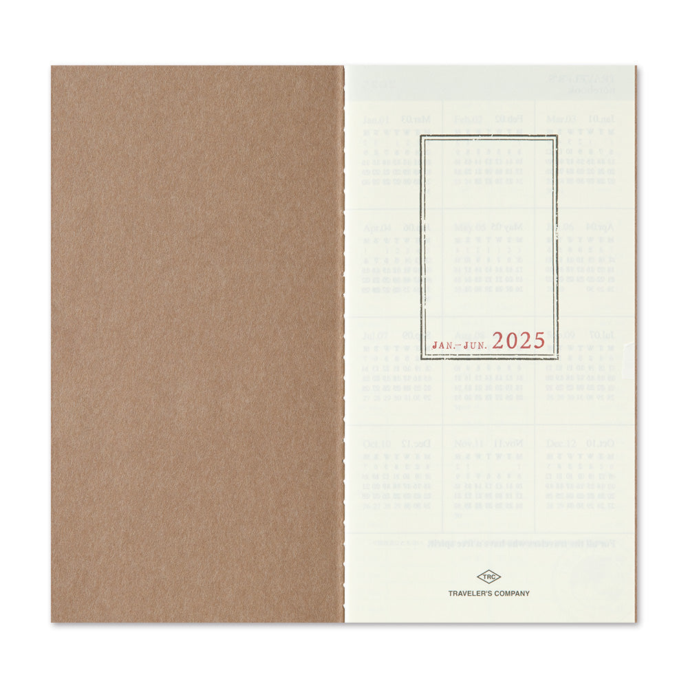 Traveler's Notebook Refill 2025 Weekly + Memo Diary Regular Size