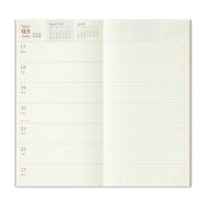 Traveler's Notebook Refill 2025 Weekly + Memo Diary Regular Size