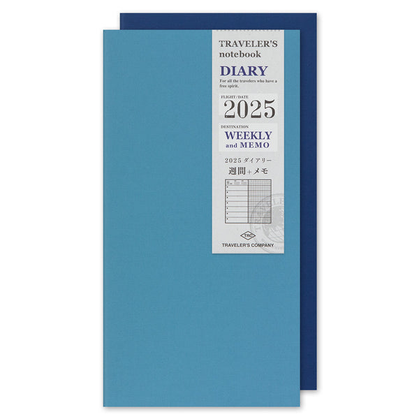 Traveler's Notebook Refill 2025 Weekly + Memo Diary Regular Size