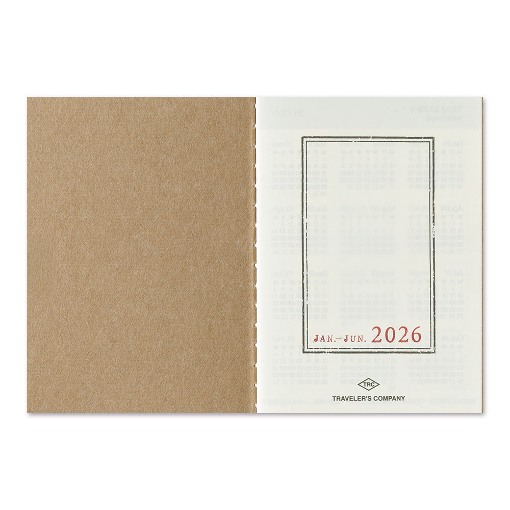 Traveler’s Notebook Weekly Refill 2026 – Passport Size