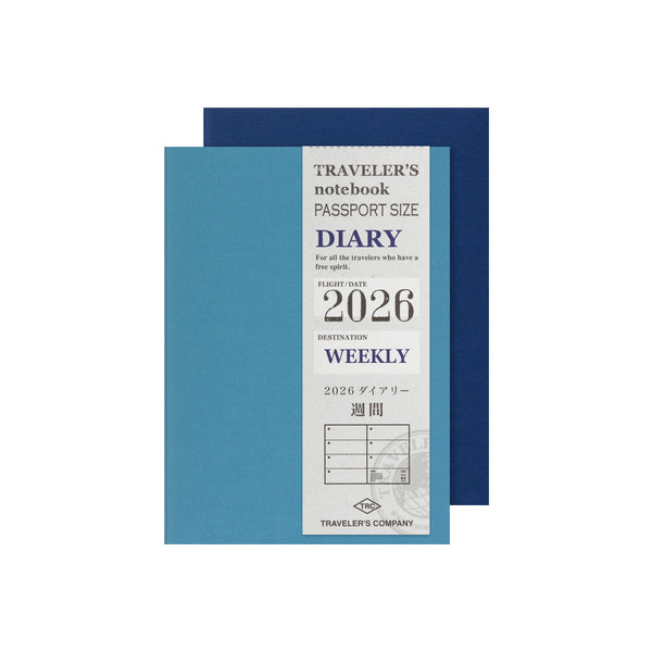 Traveler’s Notebook Weekly Refill 2026 – Passport Size