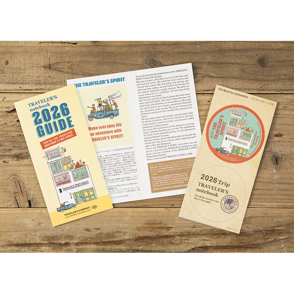 Traveler’s Notebook Weekly + Memo Refill 2026 – Regular Size