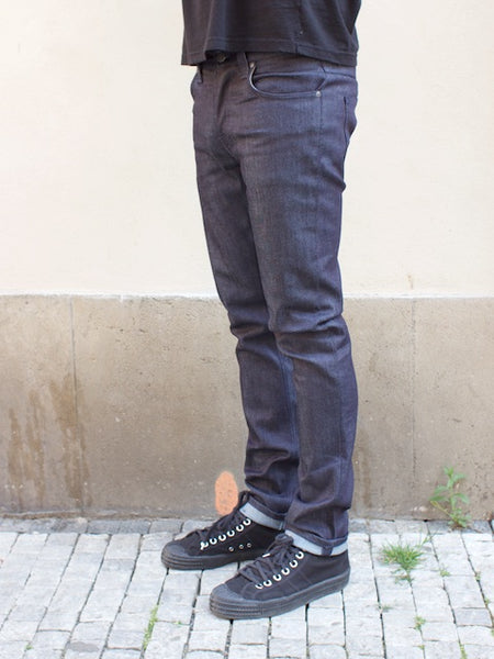 Nudie Jeans Grim Tim Dry Navy Dips