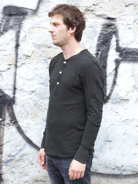 Homespun Knitwear Coalminer L/S Aged Black