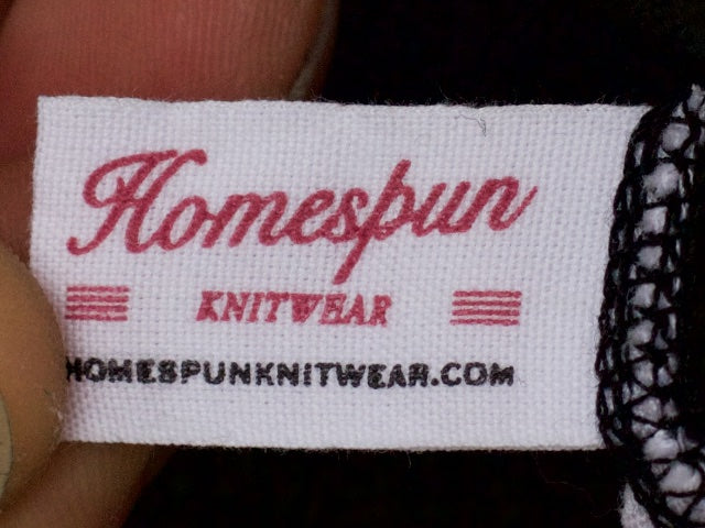 Homespun Knitwear Coalminer L/S Aged Black