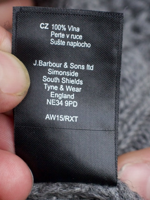 Barbour x White Mountaneering Finhara Crew Neck Charcoal