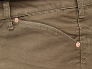 Momotaro Jeans 01-021 Moleskine trousers Olive