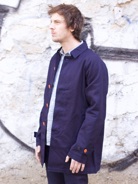 Soulive Indigo Chino Work Coat
