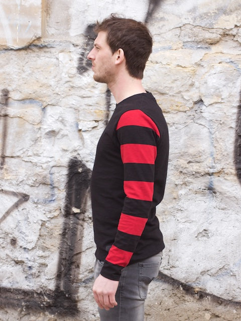 Eat Dust Clothing Club Jersey Striped Red/Black