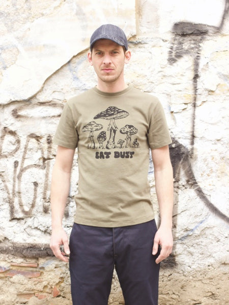 Eat Dust Mushroom T-shirt Khaki 