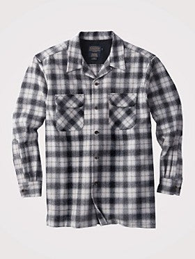 Pendleton  Fitted Board Shirt Black/Grey Ombre