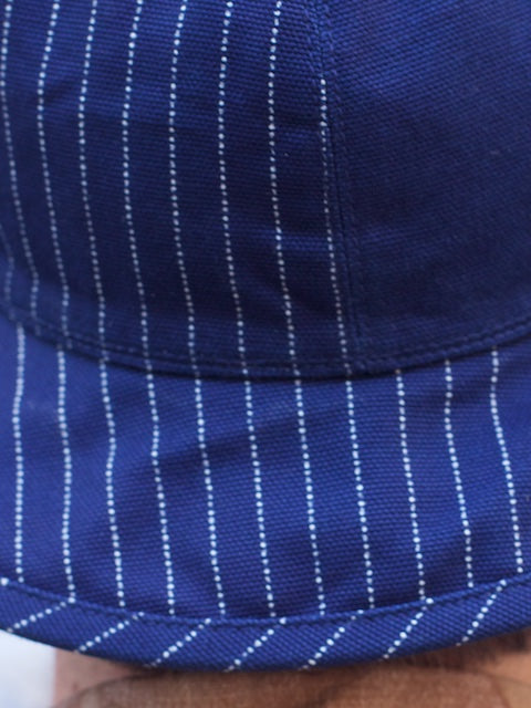 Stevenson Overall Reversible Hat - Blue Stripe x Natural / Blue Stripe x Blue