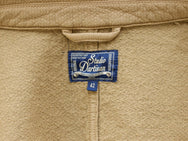Studio d&apos;Artisan 4444 Dobby Sashiko Cloth Tailored Jacket Beige