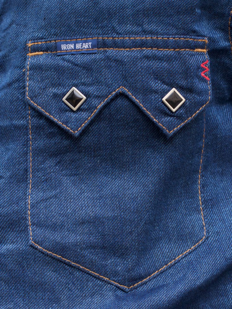 Iron heart IHSH-197-LIN Western Shirt Linen