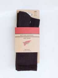 Red Wing Cotton Cushion Socks Black
