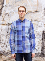 Hansen Garments Jesper Shirt Blue Check