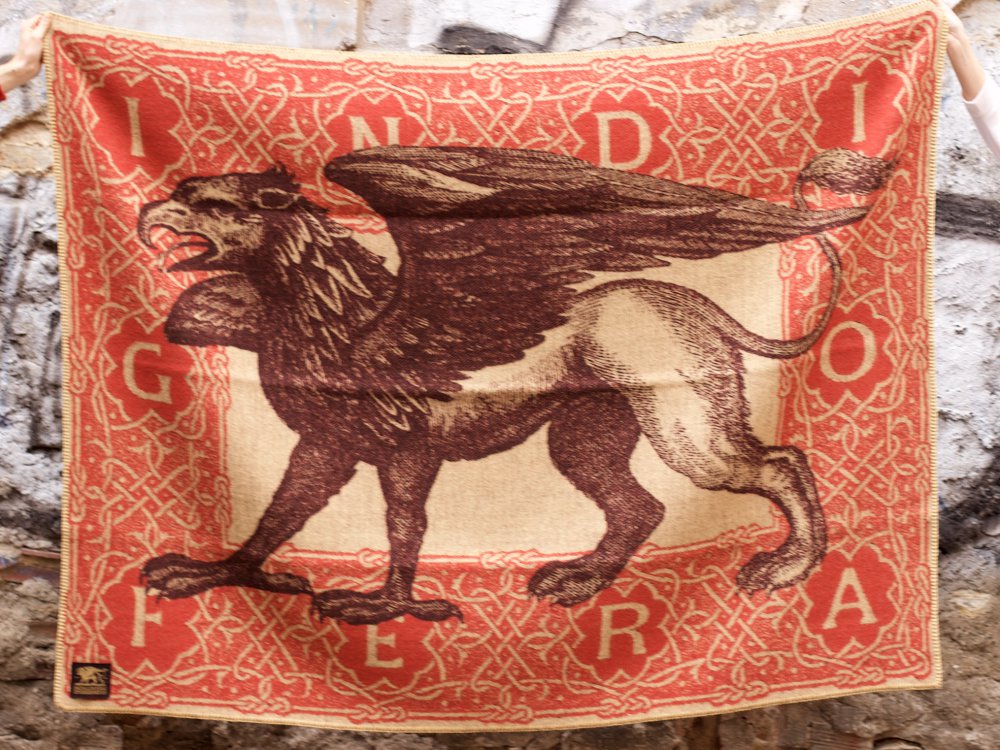 Indigofera Gryphon Logo Blanket