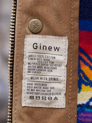 Ginew Wax Vest Brown