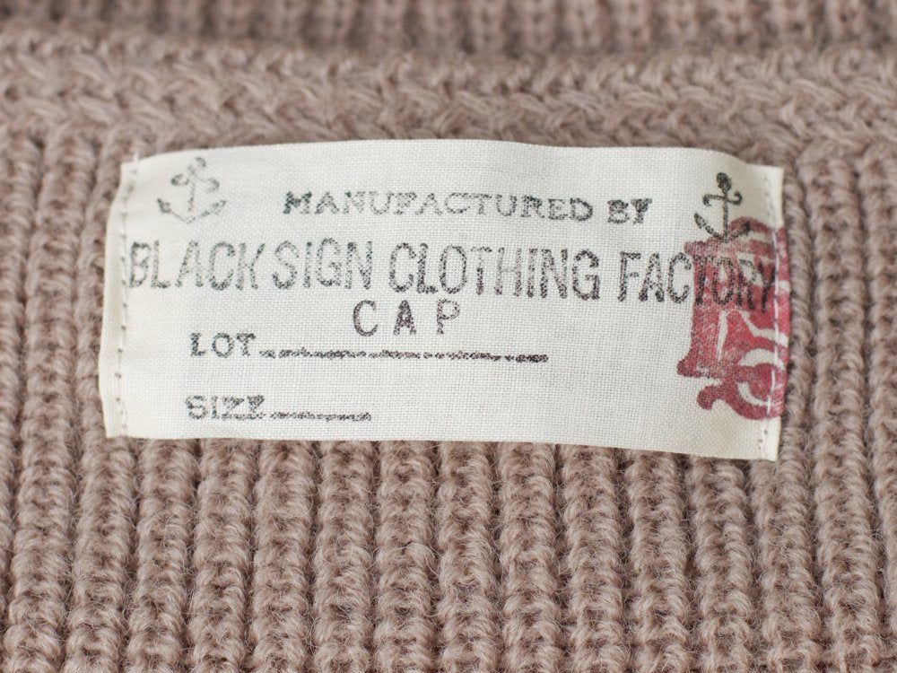 Black Sign Civilan Knit Cap Khaki