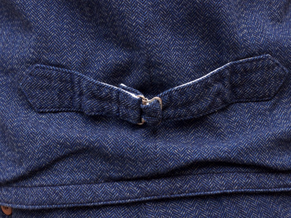 Momotaro Jeans 04-039 Twill Herringbone Vest Indigo