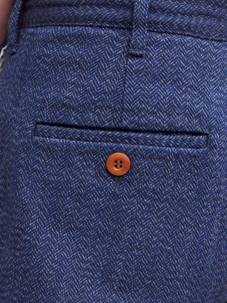 Momotaro Jeans 01-062 Twill Herringbone Tapered Trousers