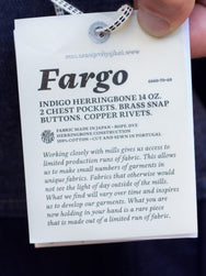 Indigofera  Fargo Indigo Herringbone Rinsed
