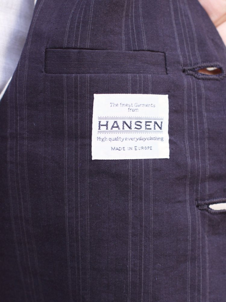 Hansen Garments Daniel Vest, Black Stripe
