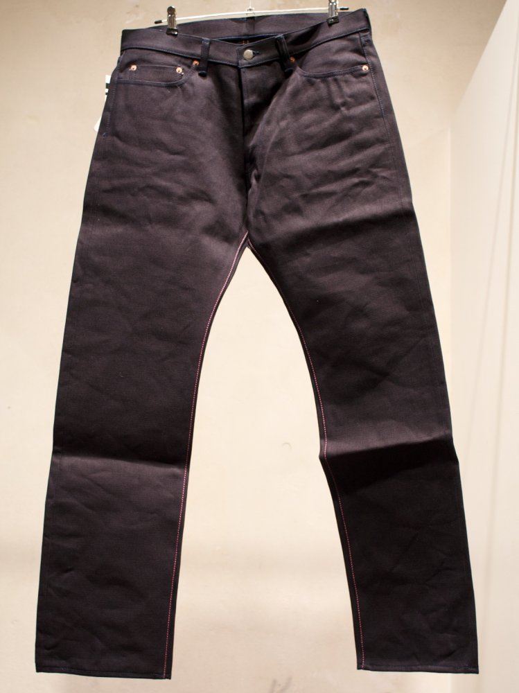 Momotaro Jeans Slim Straight Indigo x Black 0202
