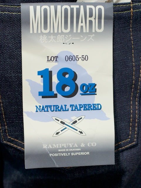 Momotaro Jeans 0605-50 Natural Tapered 18oz