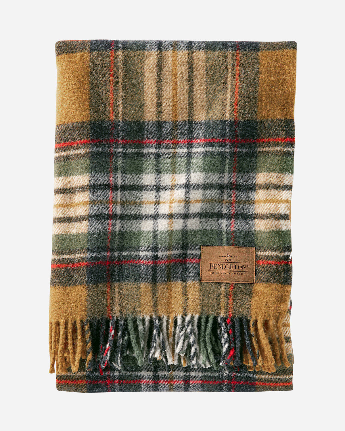 Pendleton Motor Robe With Leather Carrier Kent Plaid