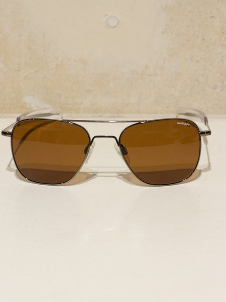 Aviator Gun Metal, Bayonet, Tan Polarized