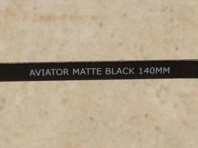 Aviator Matte Black, Skull, AGX